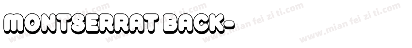 montserrat back字体转换